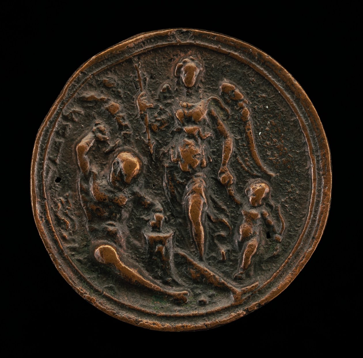 Vulcan, Victory og Cupid. av Moderno