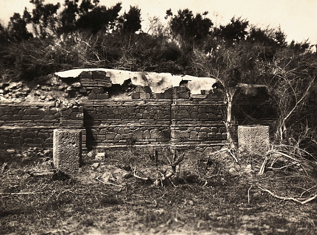 Bygge et imperium i den fascistiske tidsalderen: Axum-ruinene ved Adulis, 09.05.1936 (s/hvitt-bilde) av Modestino Baldinetti