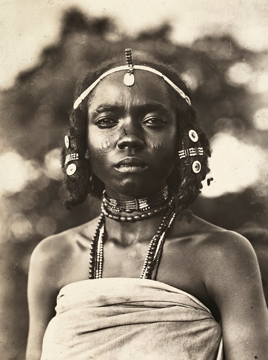 'Building an Empire' i den fascistiske tidsalderen: Cantibali Osman Edad, 09/05/1936 (s/hvitt-bilde) av Modestino Baldinetti