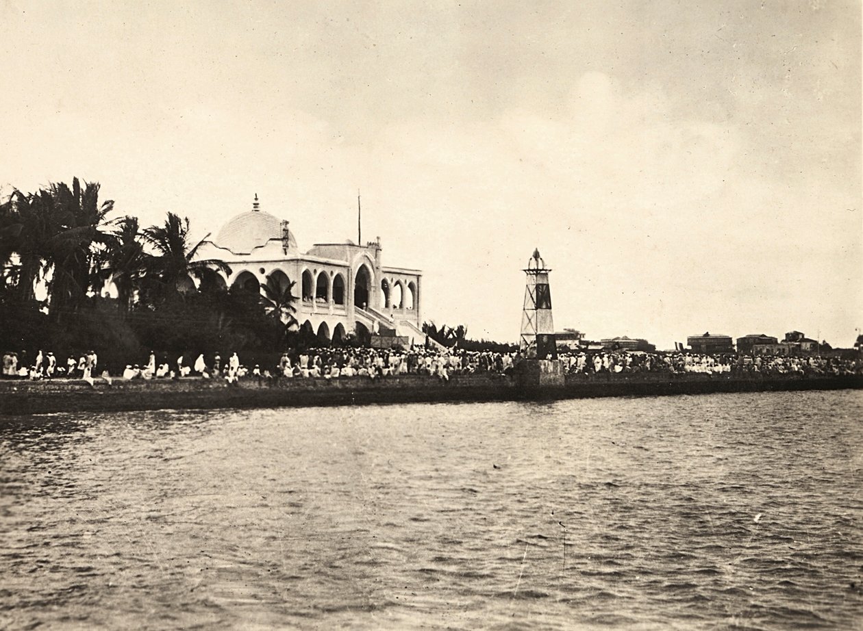 Bygge et imperium i den fascistiske tidsalderen: rådhuset i Massaua, 09.05.1936 (s/hvitt-bilde) av Modestino Baldinetti
