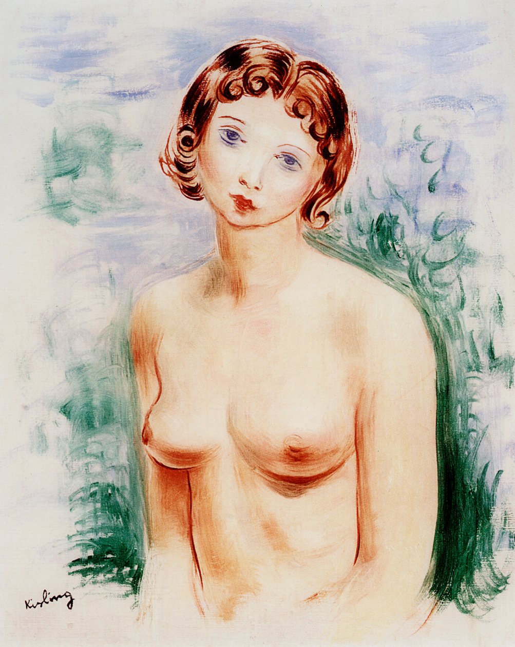 Naken kvinne, 1900-tallet av Moise Kisling