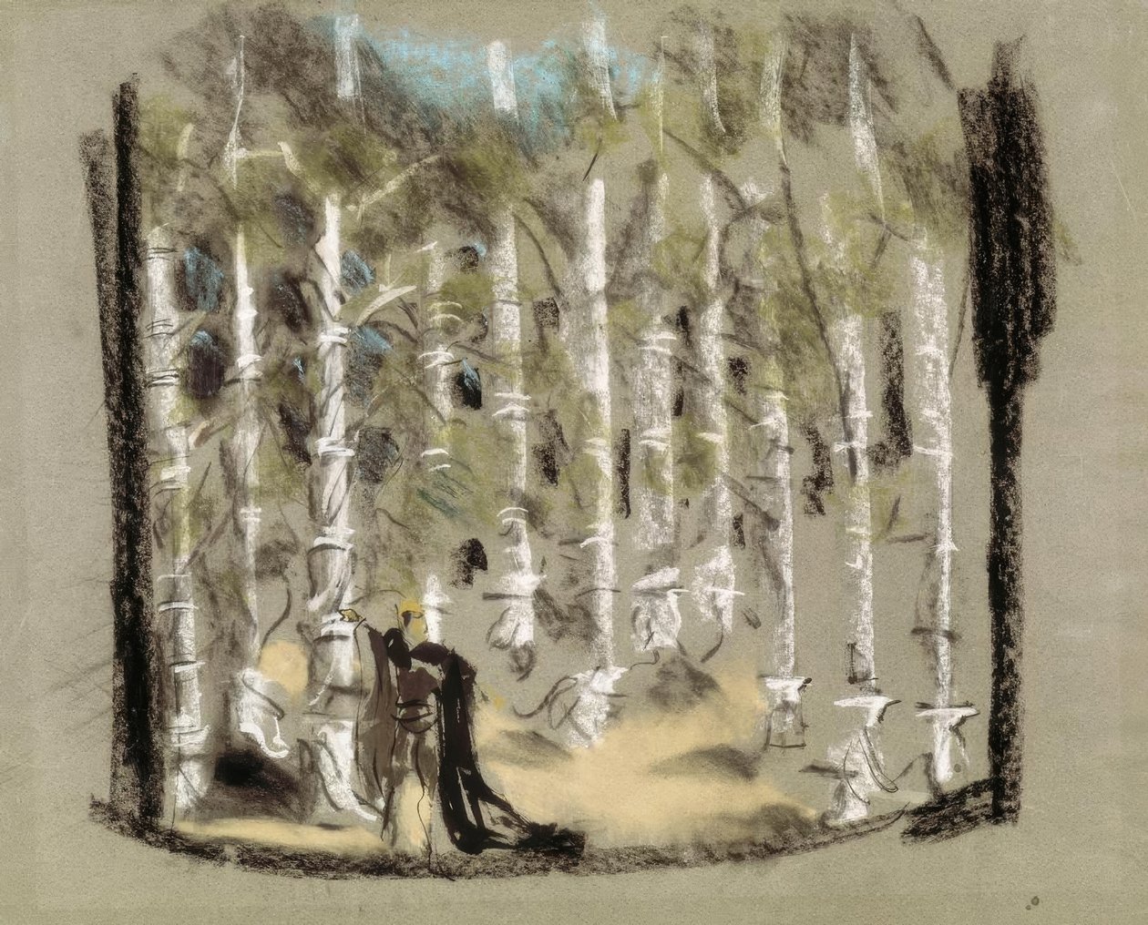 Scenedesign: skogen av Molière