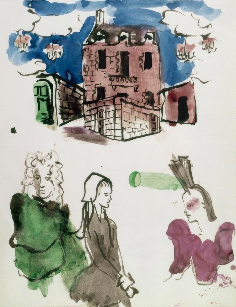 Scenedesign og figurer av Molière