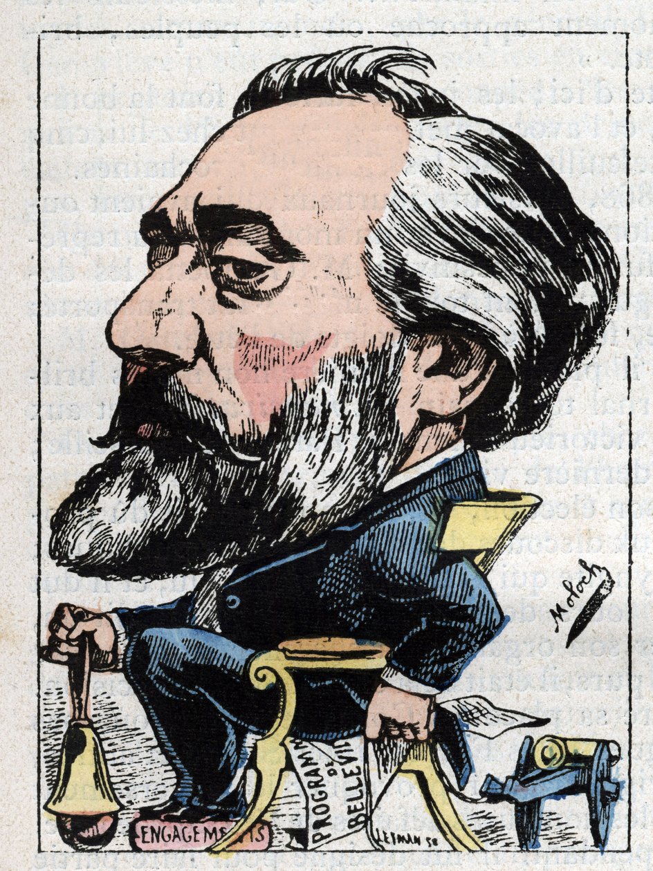Portrett av Leon Gambetta (1838-1882) fransk politiker av Moloch
