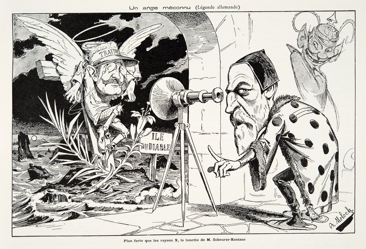 En ukjent engel (tysk legende), fra History of the Third Republic, Vol. I, Politisk historie, pub.1933 (litho) av Moloch