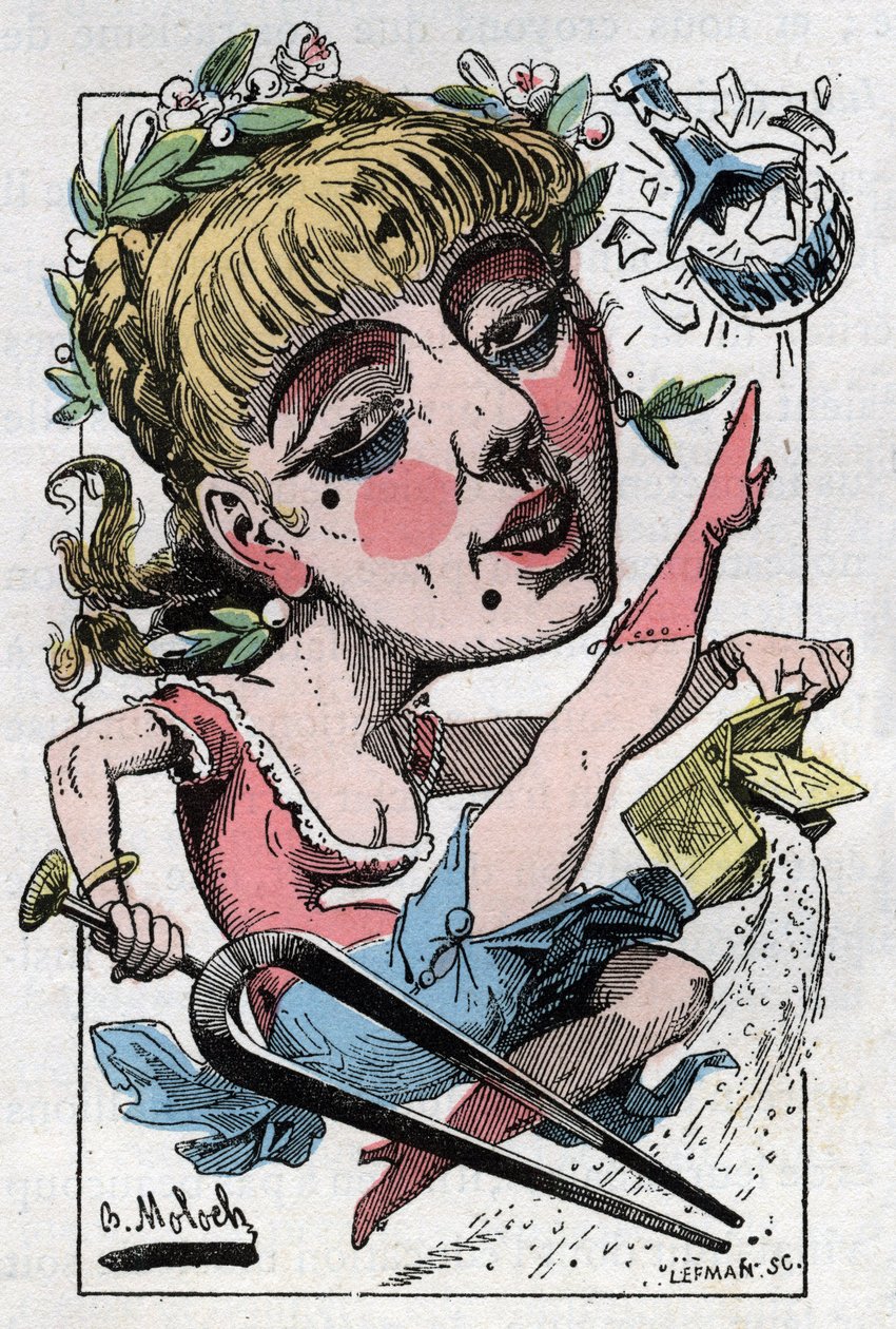 Allegori om operetten på moten på slutten av 1800-tallet (tuning) av Moloch