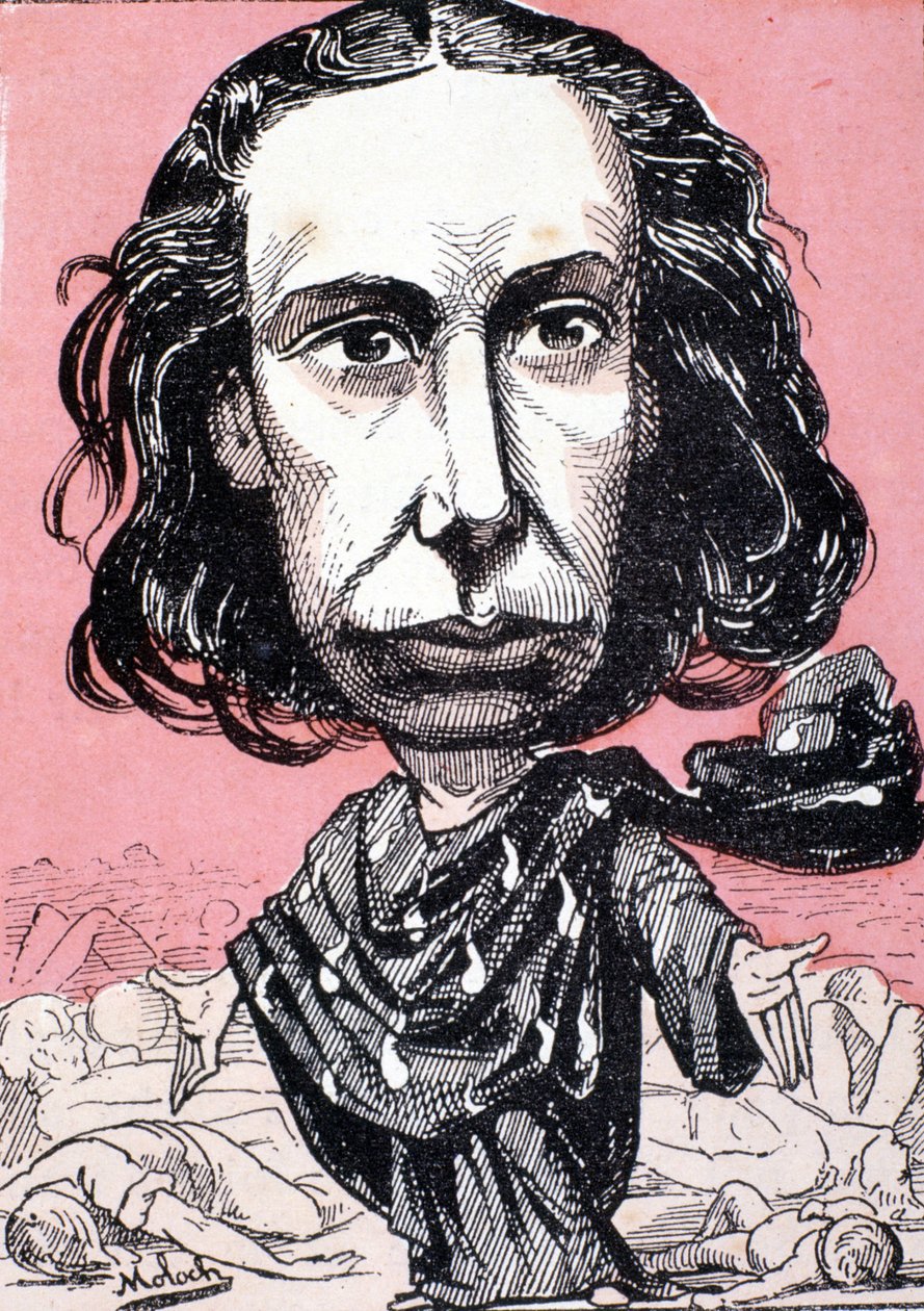 Louise Michel (1830-1905) av Moloch - i "" Trombinoscope"" fra 1800-tallet. av Moloch