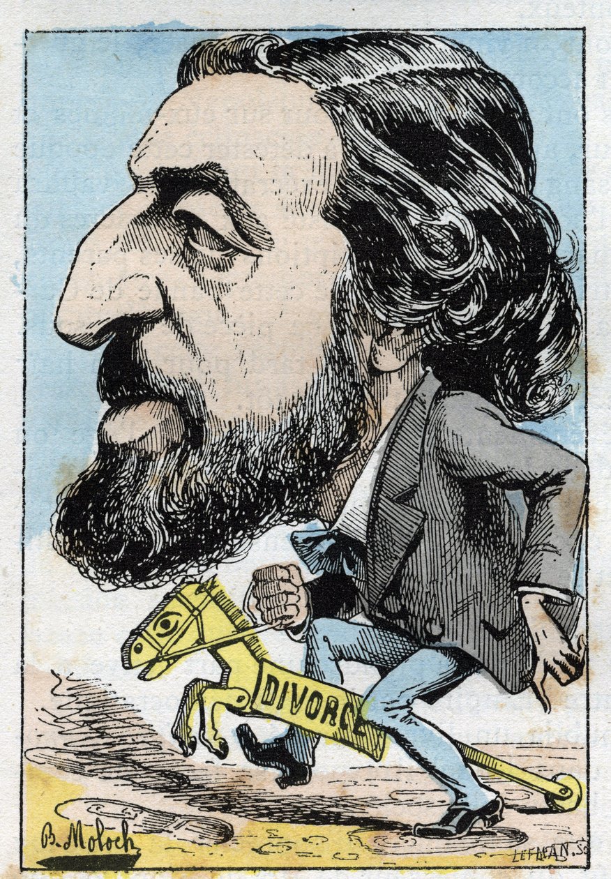 Portrait of Alfred Naquet (1834-1916), French politician av Moloch