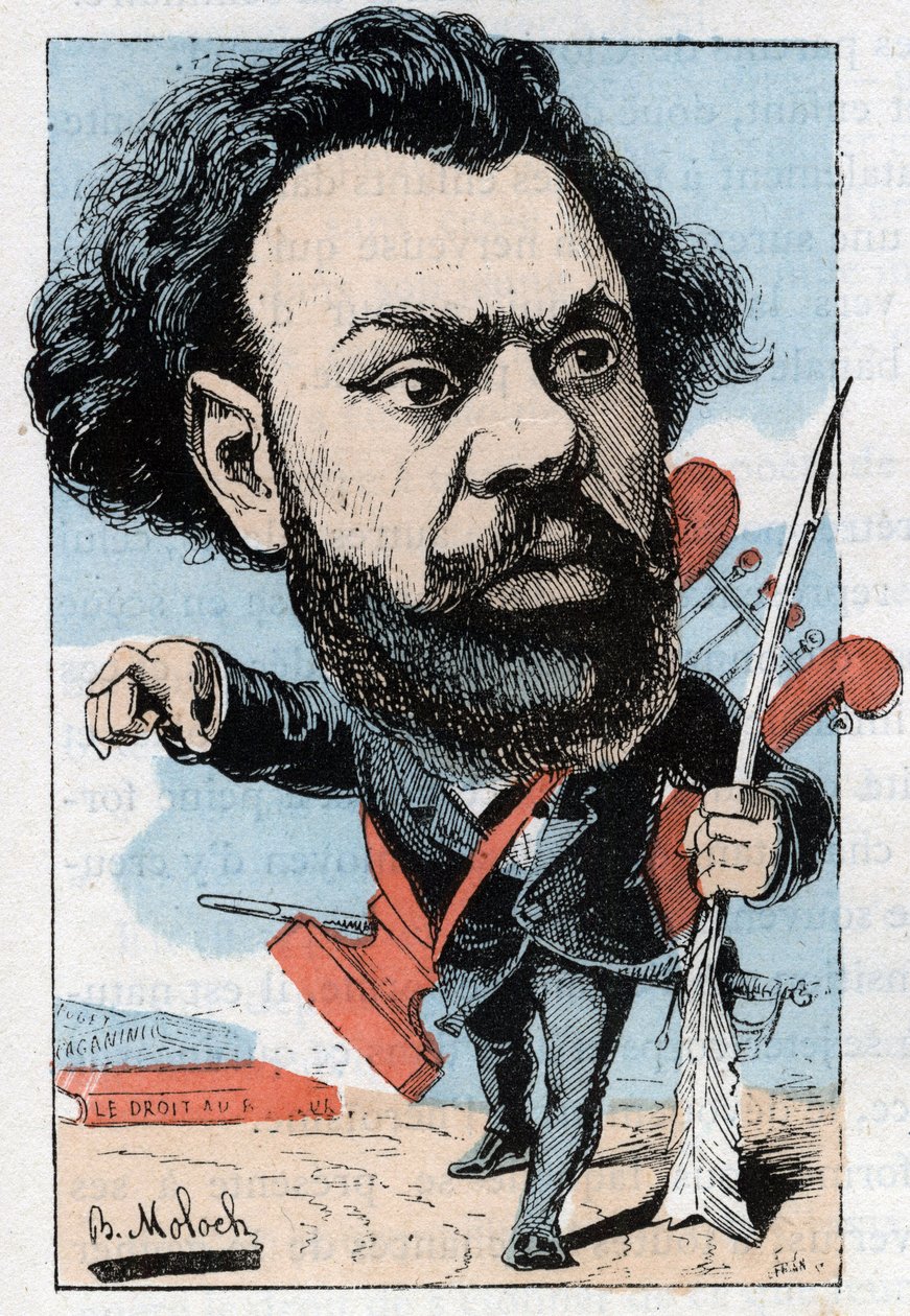 Portrait of Clovis Hugues (1851-1907), French poet and politician av Moloch