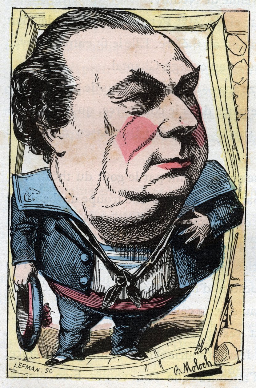 Portrett av Francois Dumaine (1831-1893), fransk komiker av Moloch