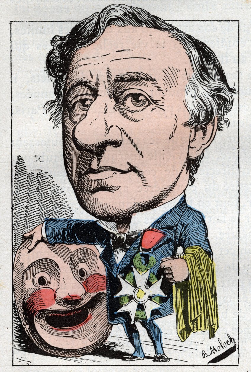 Portrett av Francois Jules Edmond Got (1822 - 1901) fransk skuespiller av Moloch