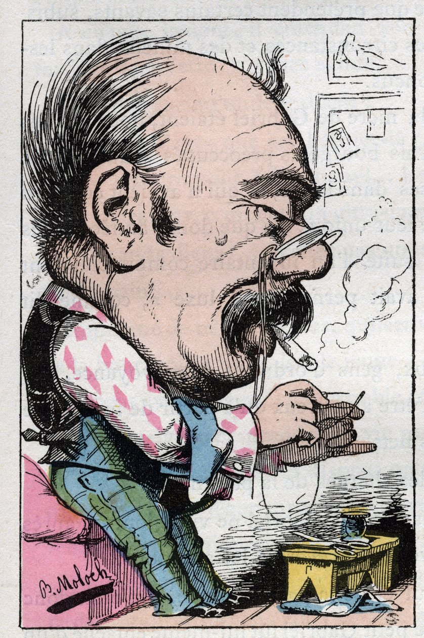 Portrett av Jules Gabriel Celibataire bemerkelsesverdig fransk fra 1800-tallet. av Moloch