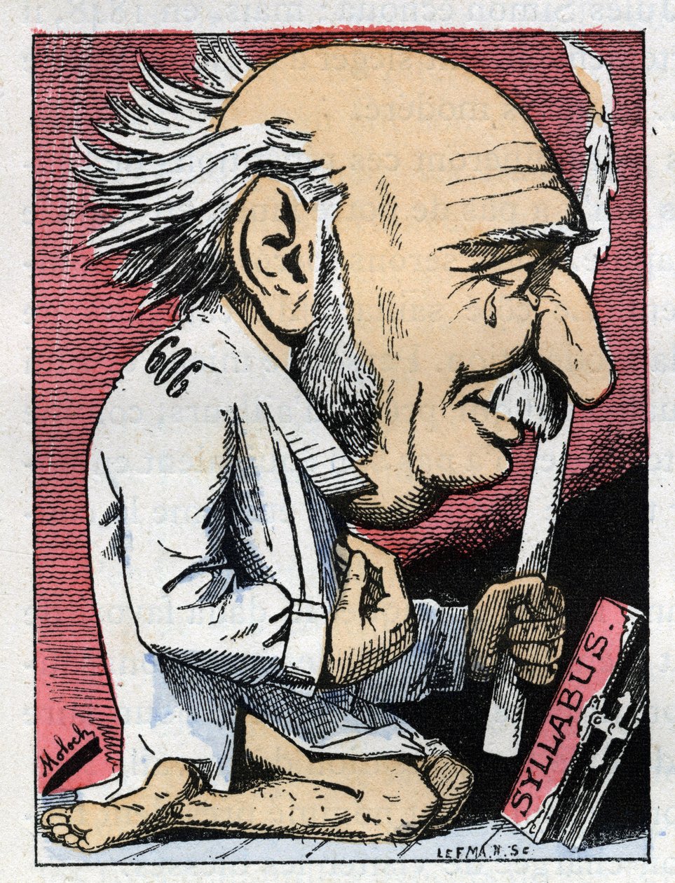 Portrett av Jules Simon (1814-1896), fransk politiker av Moloch