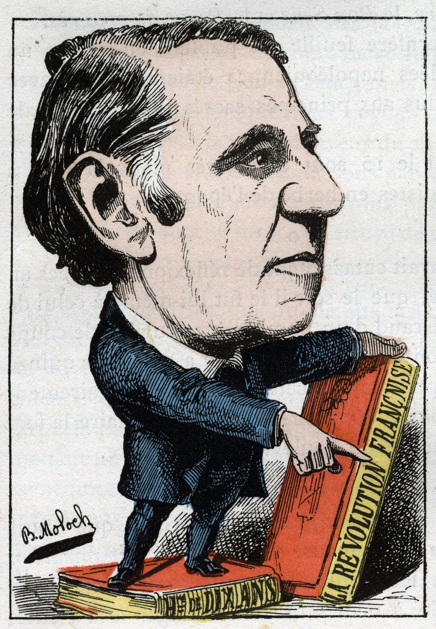 Portrett av Louis Blanc (1811 - 1882), fransk politiker og historiker av Moloch