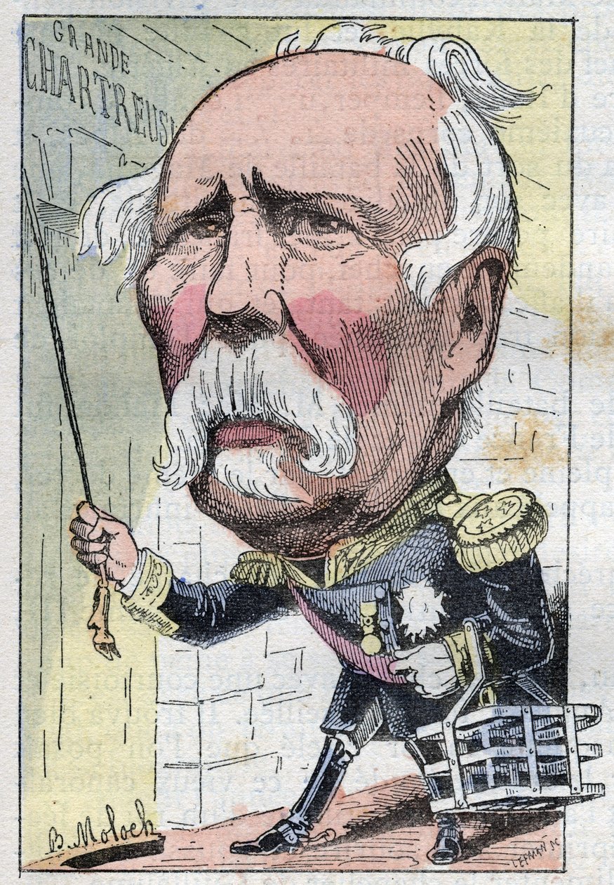 Portrait of Patrice de Mac Mahon, Marechal of France in 1859, Duke of Magenta (1808-1893) President of the Republic from 1873 to 1879 av Moloch