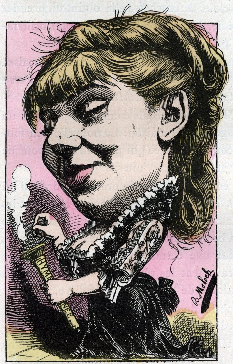 Portrait of Sophie Croizette (1847-1901), societary of the Comedie-Francaise av Moloch
