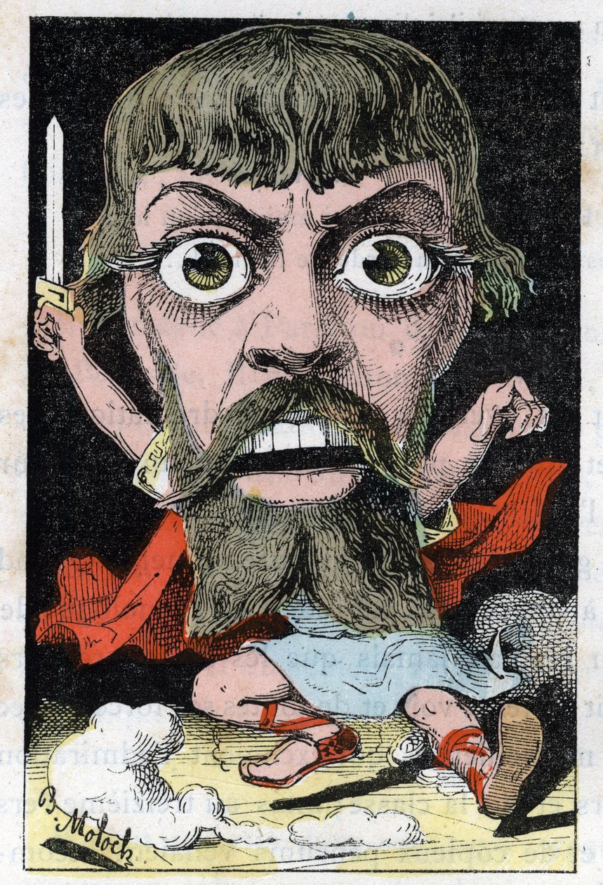 Portrett av skuespilleren Mount-Sully (Jean Sully Mounet, Mounet Sully av Moloch