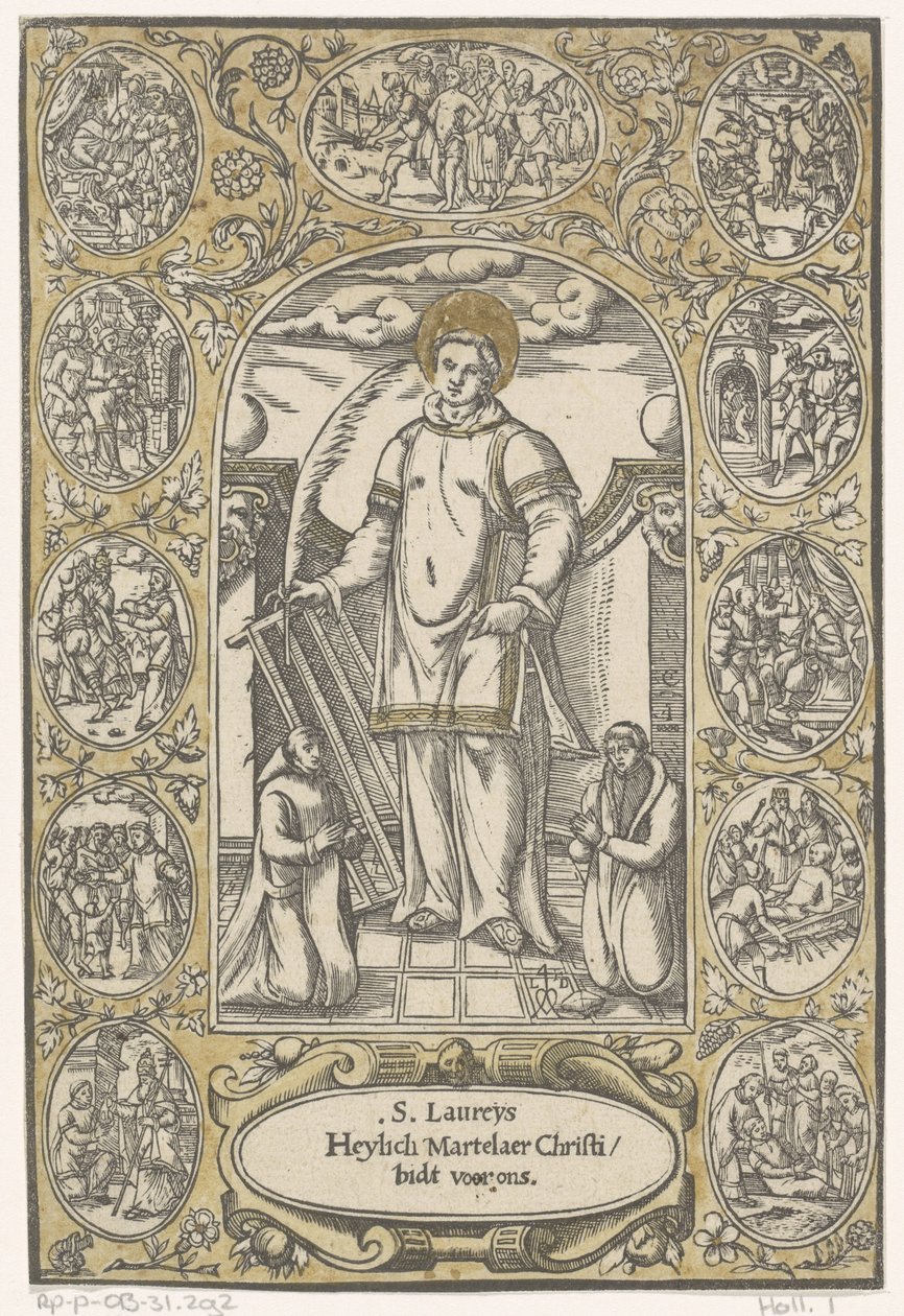 Saint Lawrence av Monogrammist CI