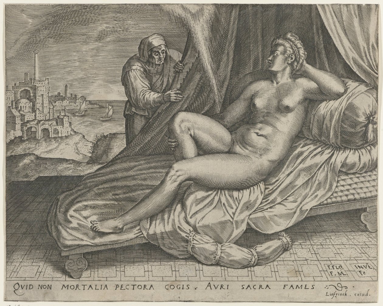 Jupiter og Danaë av Monogrammist FME