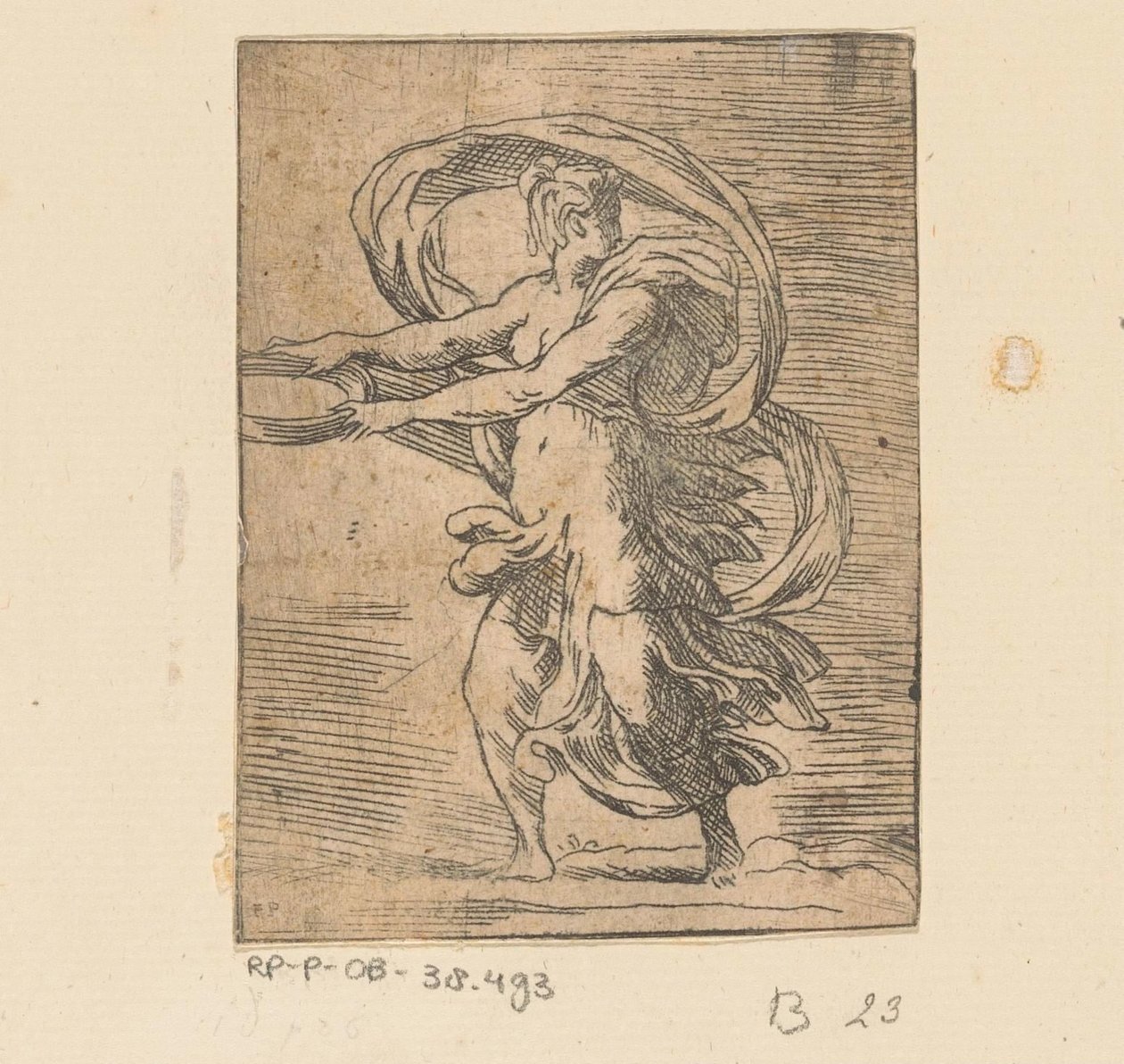 Ung kvinne med platå av Monogrammist FP (Italië; 16e eeuw)