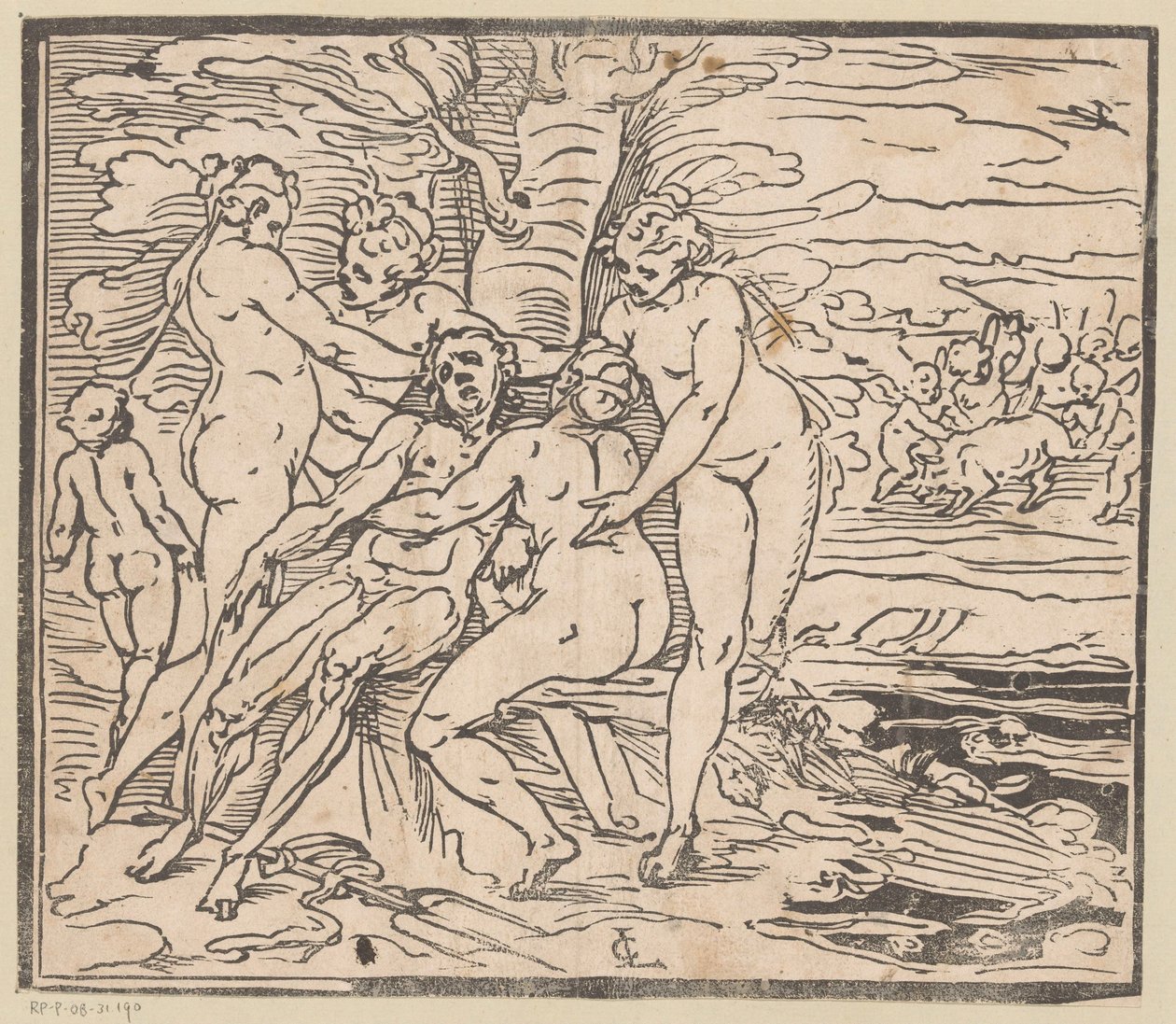 Venus sørger over Adonis død av Monogrammist GGN (attributed to)