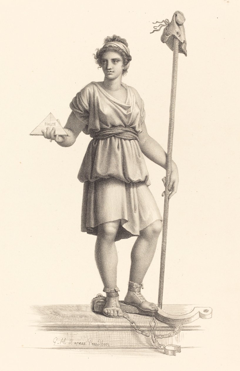 Den franske republikk av Monogrammist G.H. after Pierre Paul Prud