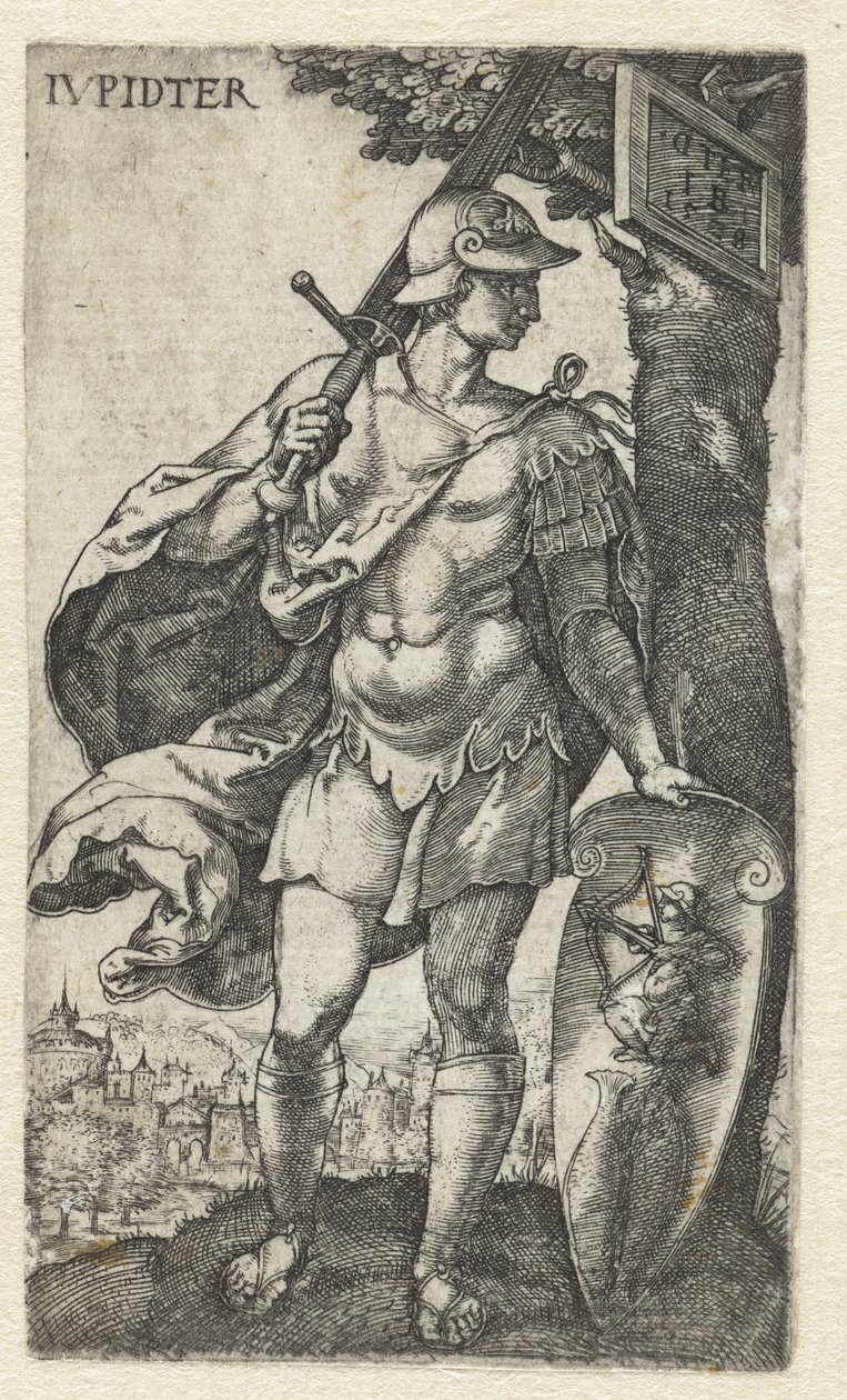 Jupiter IVpidter (tittel på objekt) Gods Sitting on the Seven Planets (serietittel) av Monogrammist IB