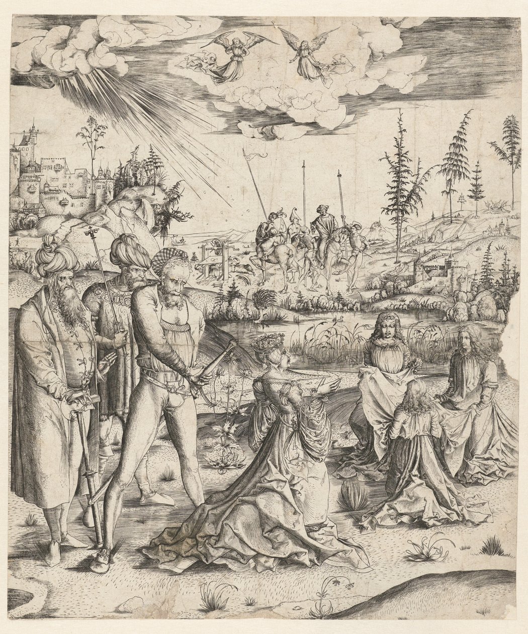 Martyrdommen til Saint Catherine av Monogrammist MZ