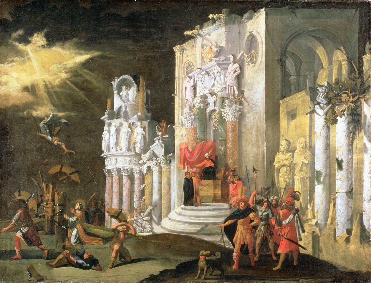 The Martyrdom of St. Catherine, 1600-tallet av Monsu Desiderio