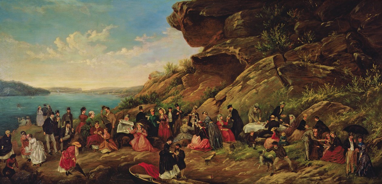 Piknik på Clark Island, 1870 av Montague Scott