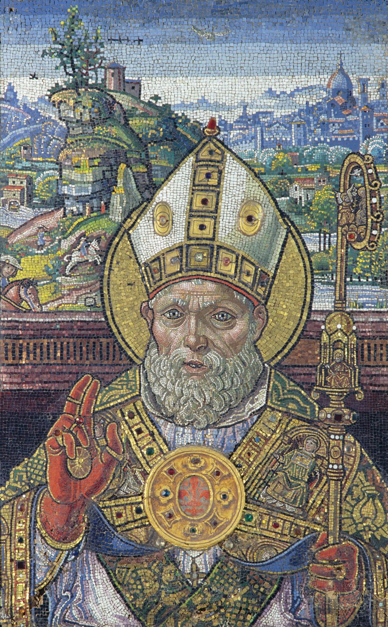 Leder av St. Zenobius, 1505 (mosaikk) av Monte di Giovanni del Fora
