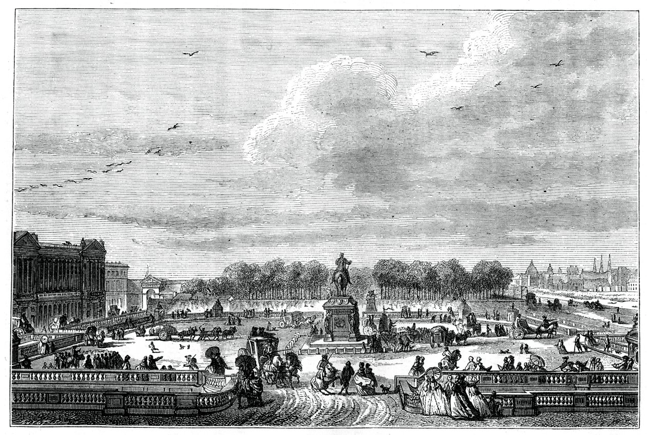 Hagene til et fransk palass til kong Louis XV, 1763 1885. av Moreau