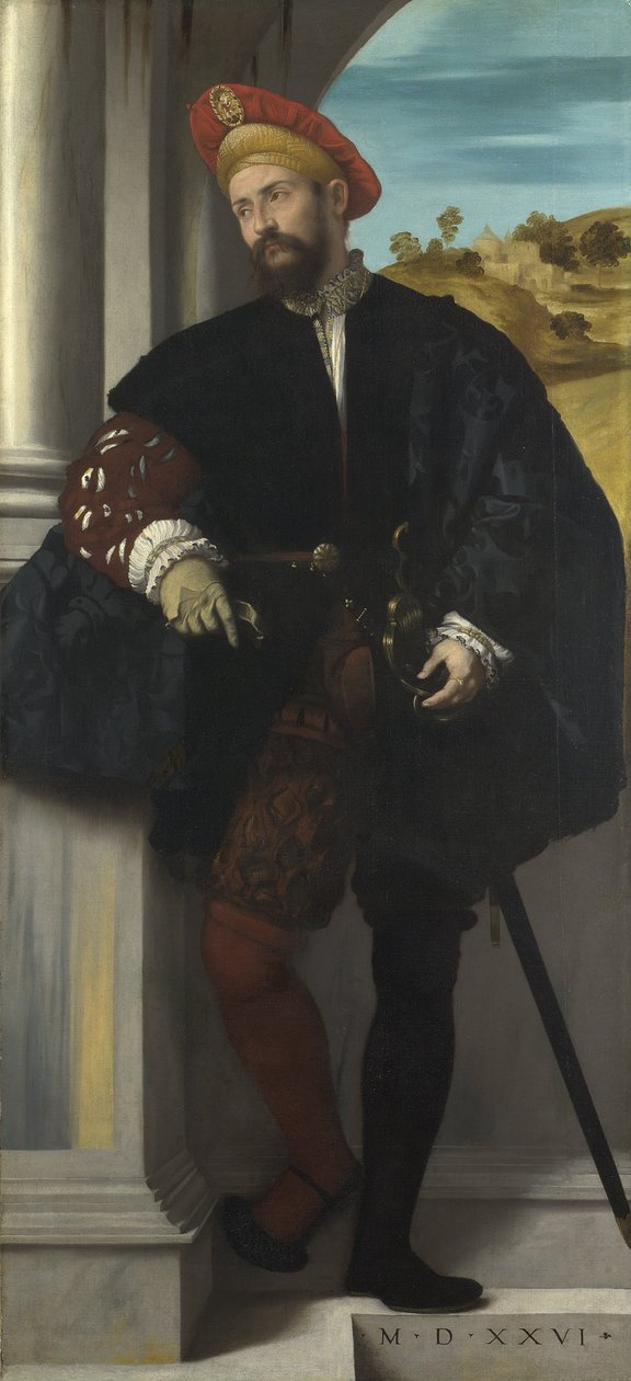 Portrett av en mann av Moretto da Brescia