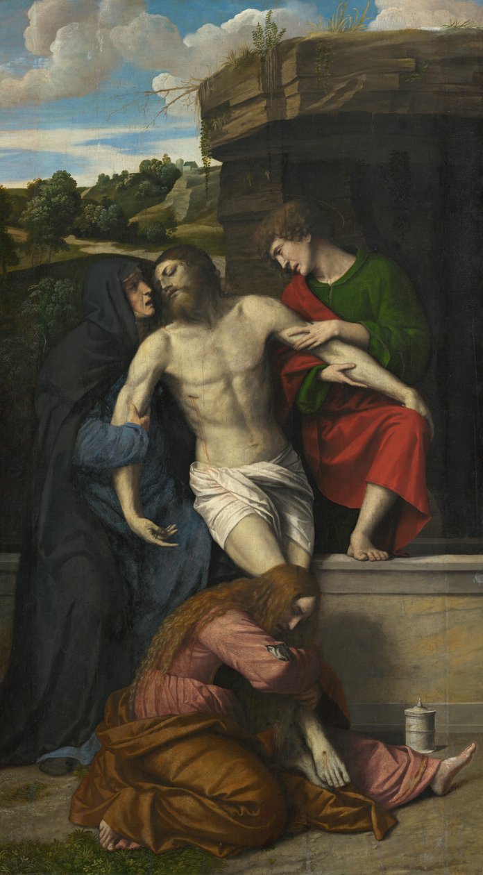 Pieta, 1520-årene. av Moretto da Brescia