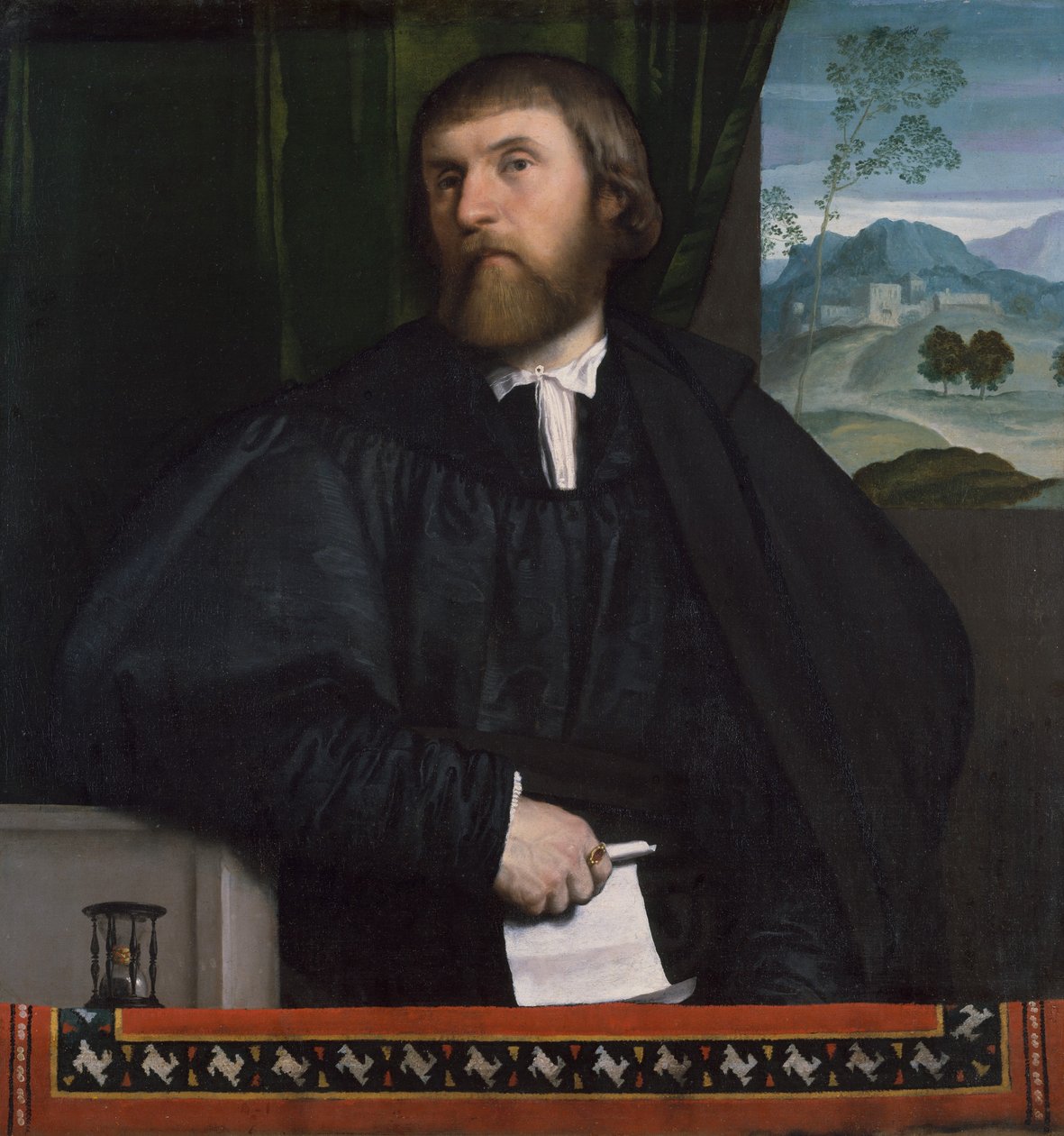 Portrett av en mann, ca. 1520-25. av Moretto da Brescia