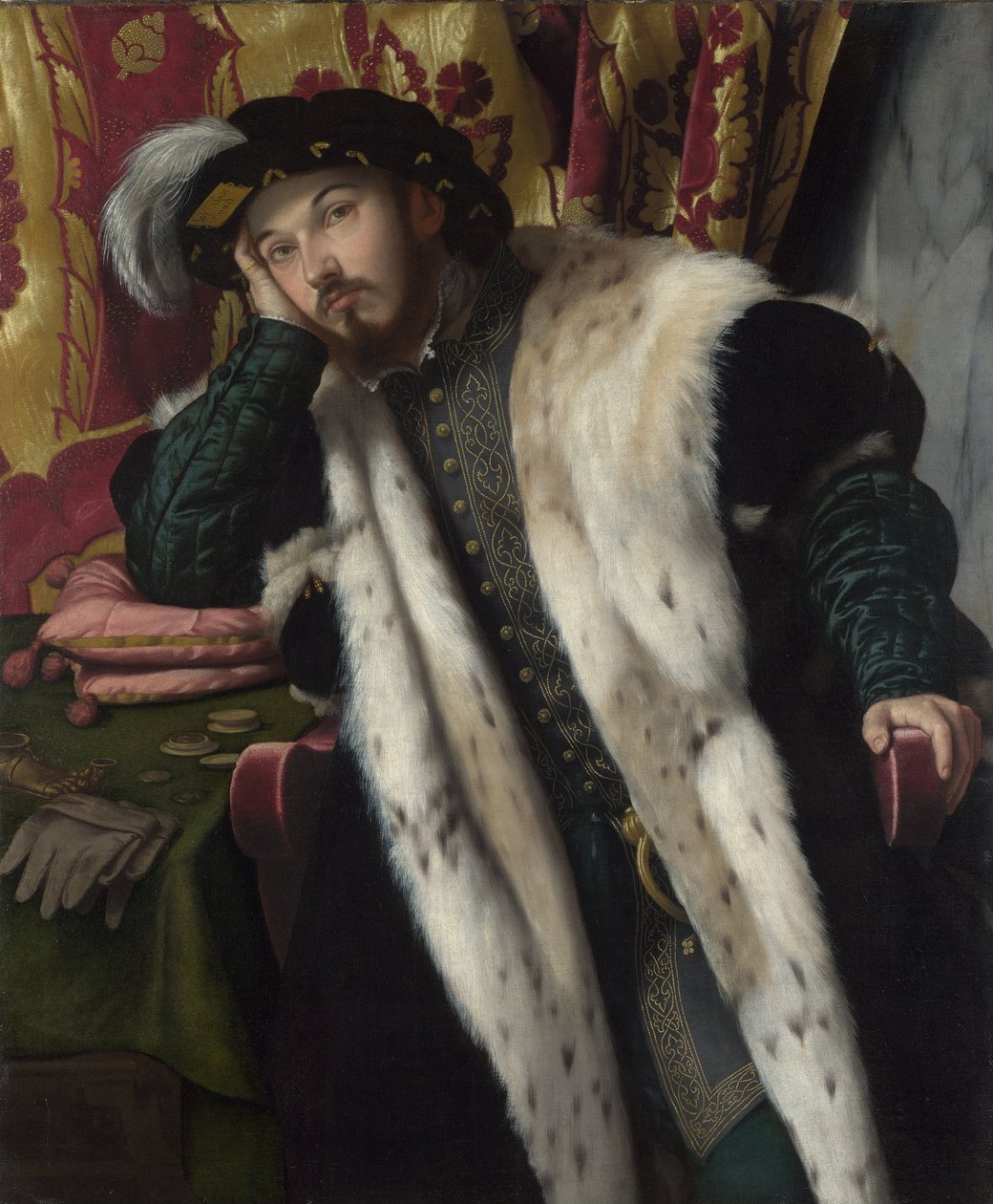 Portrett av en ung mann, ca. 1540 av Moretto da Brescia