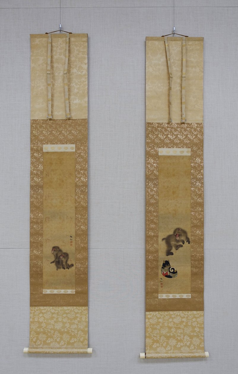 Monkeys at Play, sent på 1700-tallet – før 1807. av Mori Sosen