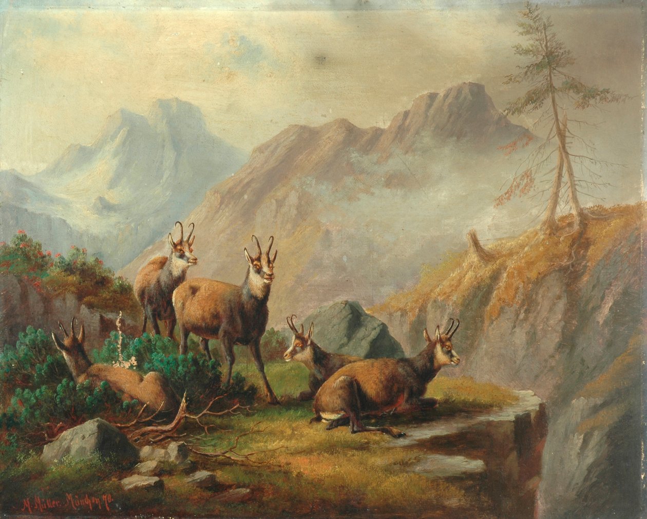 Landskap, 1870 av Moritz Muller