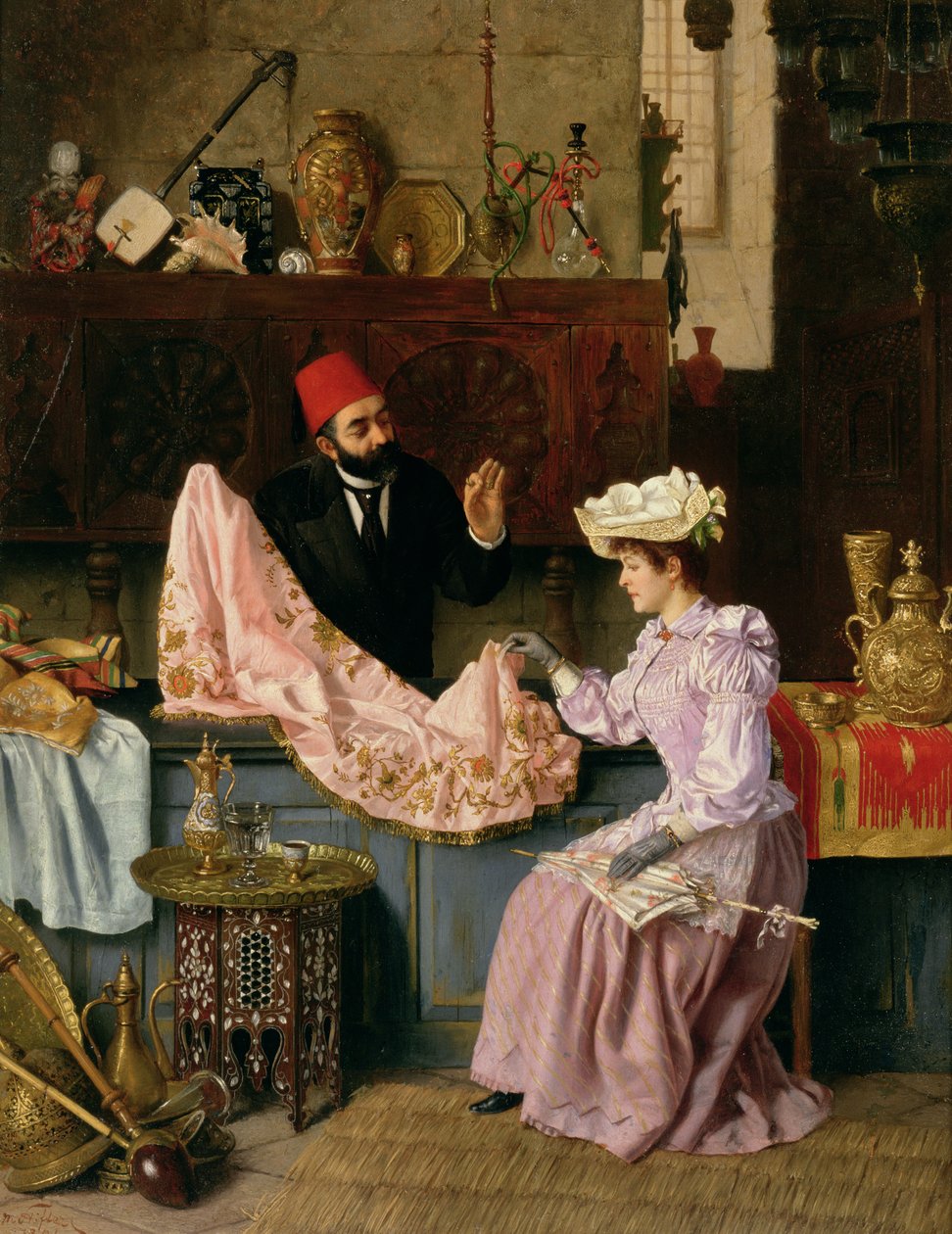 In the Souk, 1891 (panel) av Moritz Stifter