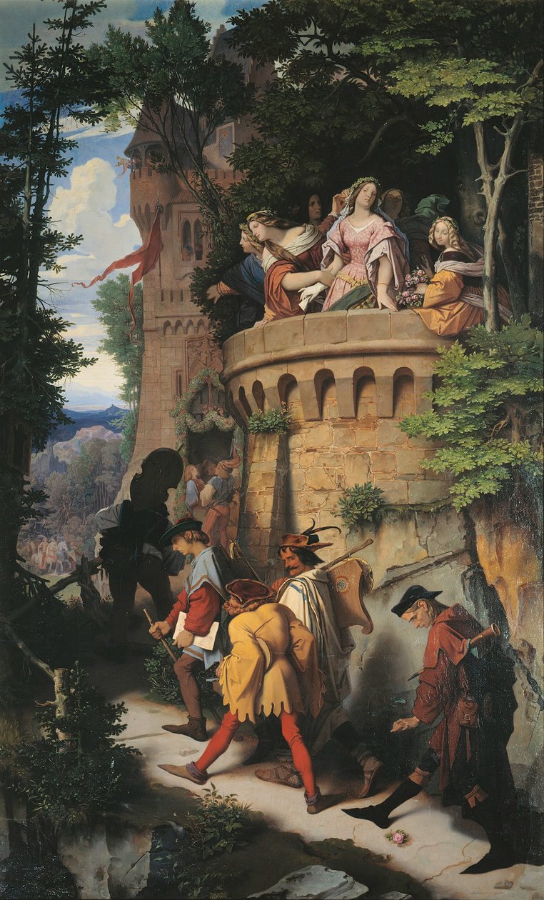 Rosen eller kunstnerens tur av Moritz Ludwig von Schwind