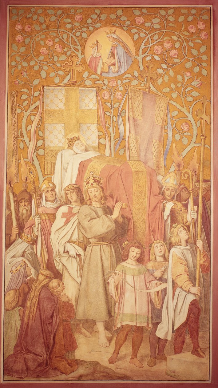 Begravelsesfølge, ca. 1855 av Moritz Ludwig von Schwind