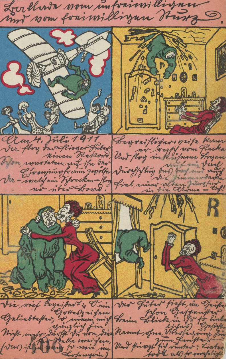 Ballade om det ufrivillige og frivillige fallet, 1911. av Moritz Jung