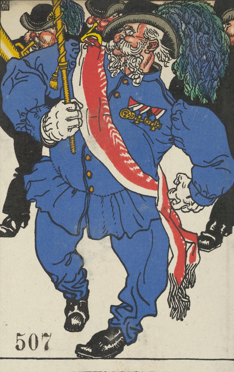 Innvielse av fargene Fahnenweihe, 1911. av Moritz Jung