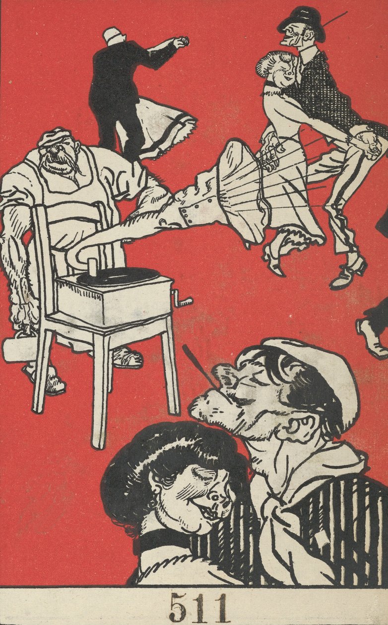Dansere Apache Danser!, 1911. av Moritz Jung