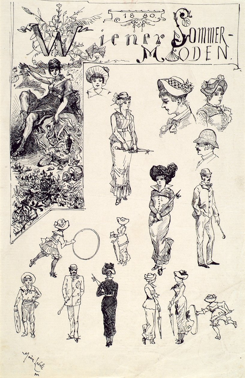 Wienertyper 1880 (Wienske sommermoter) av Moritz Ledeli