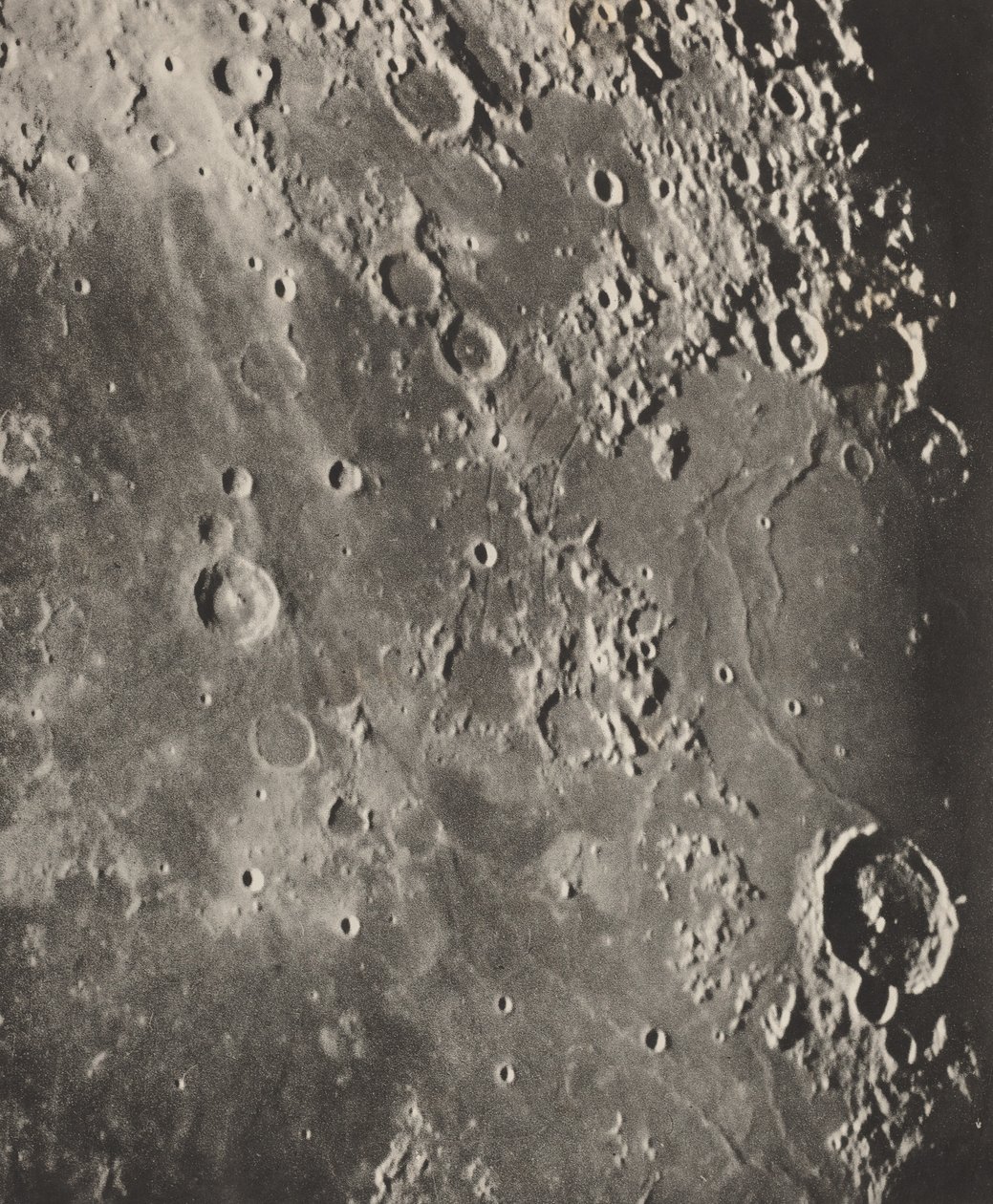 Lunar Capuanus-fotografi - Bouillaud - Gassendi, 1896 (bilde) av Moritz & Puiseux Pierre Henri (1855-1928) Loewy