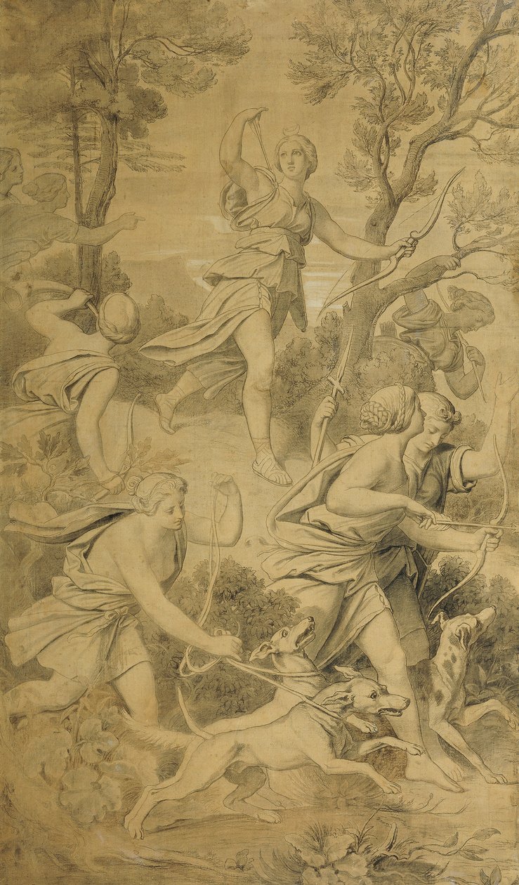 Diana med kameratene sine av Moritz Ludwig von Schwind