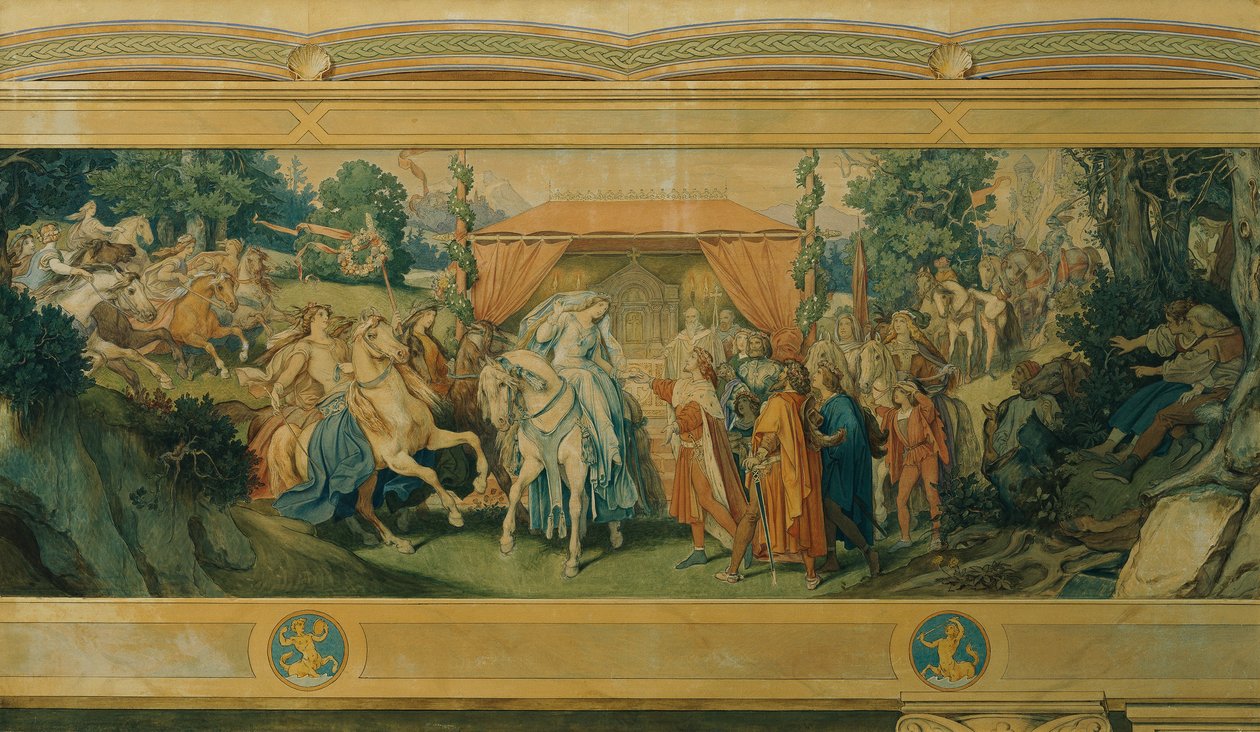 Den vakre Melusine: III. Bruden av Moritz Ludwig von Schwind