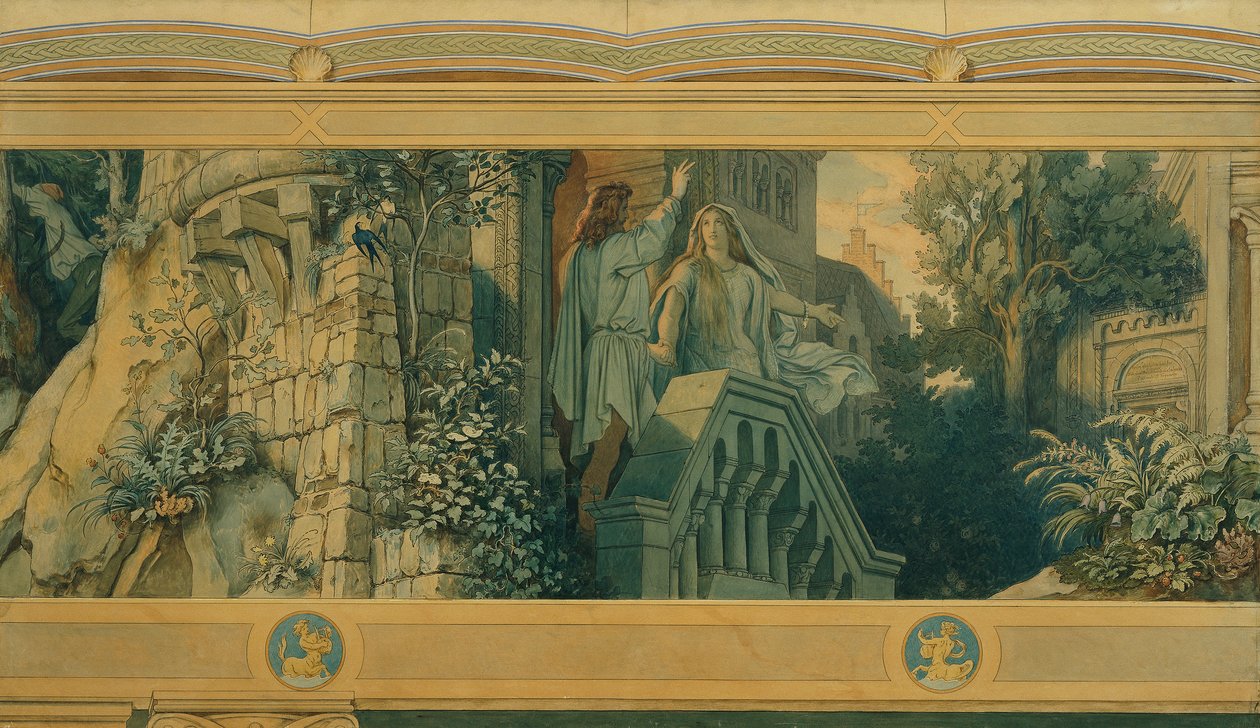 The Beautiful Melusine: IV. The Oath av Moritz Ludwig von Schwind