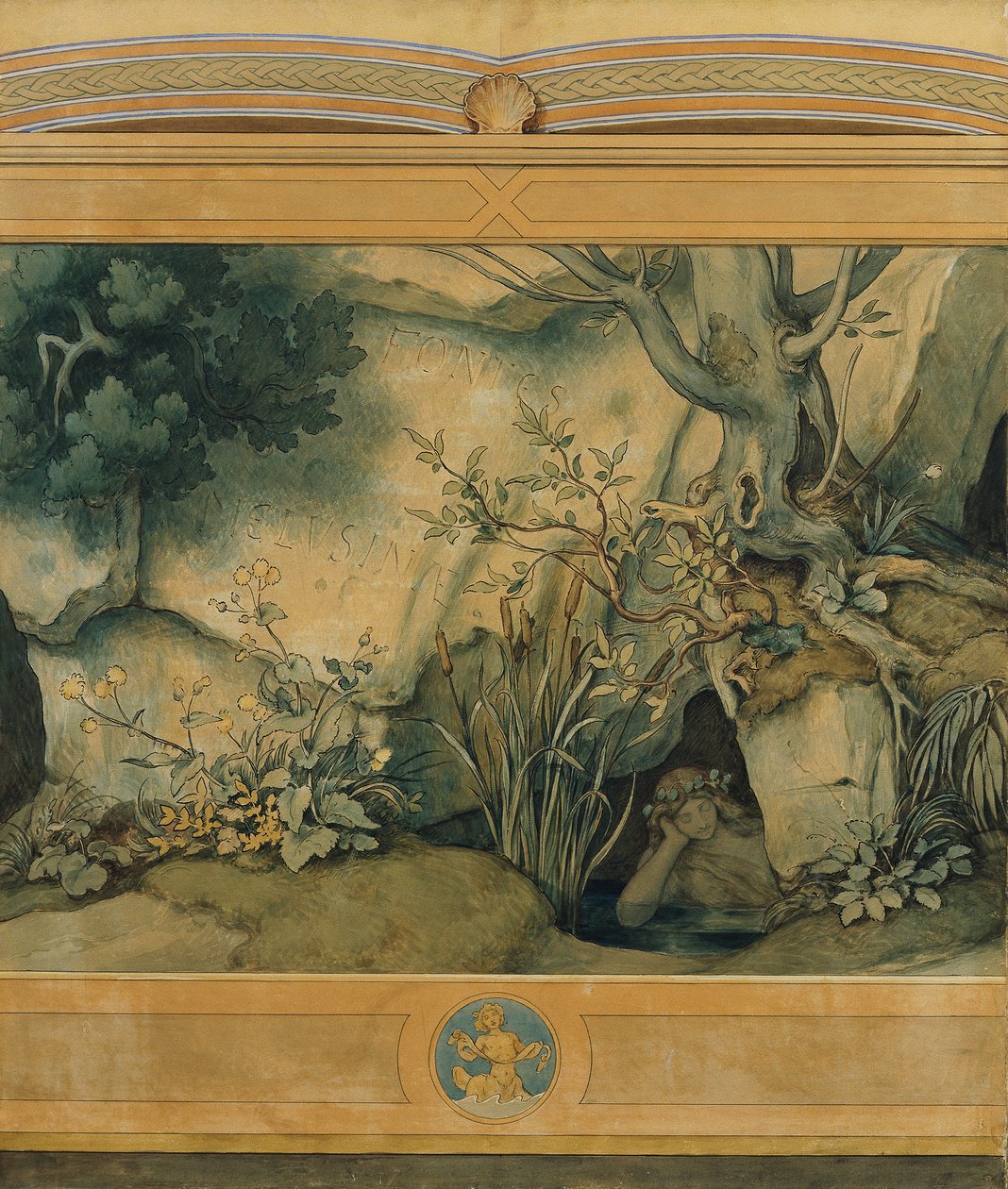 Den vakre Melusine: I. Fontes Melusinae av Moritz Ludwig von Schwind